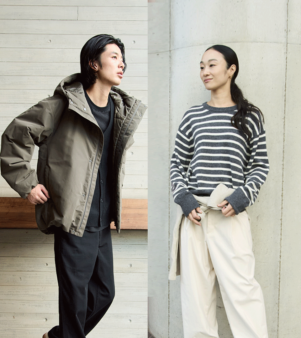 겨울의 시작, 포근한 온기를 전하는 25AW 아이템 어느 날씨에도 자연스럽게 어울리는 MUJI 아이템을 활용해 편안하면서도 감각적인 스타일링을 완성해 보세요.